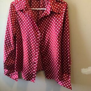 Red Polka Dot Blouse